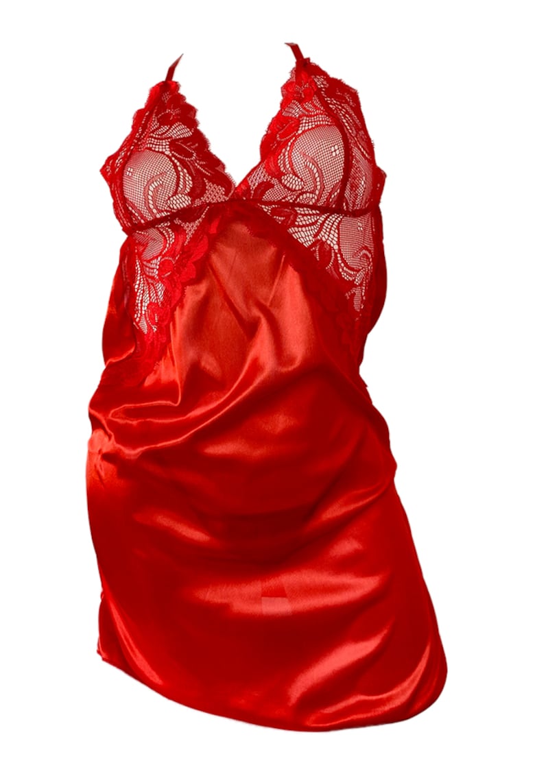 Lenjerie sexy tip neglijeu din satin -