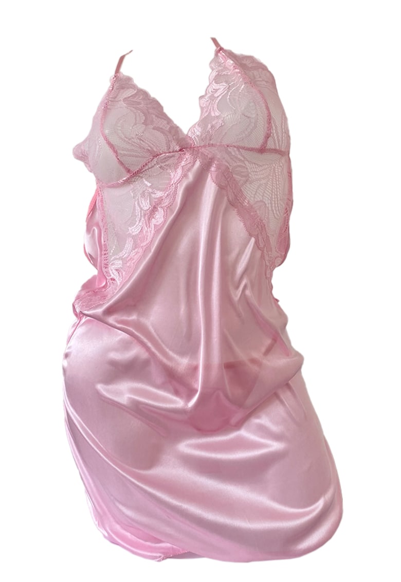 Lenjerie sexy tip neglijeu din satin -