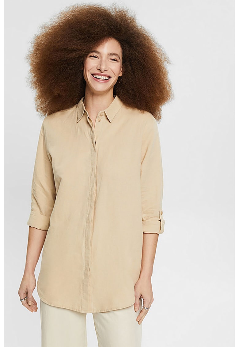 Уголемена риза с лен Esprit
