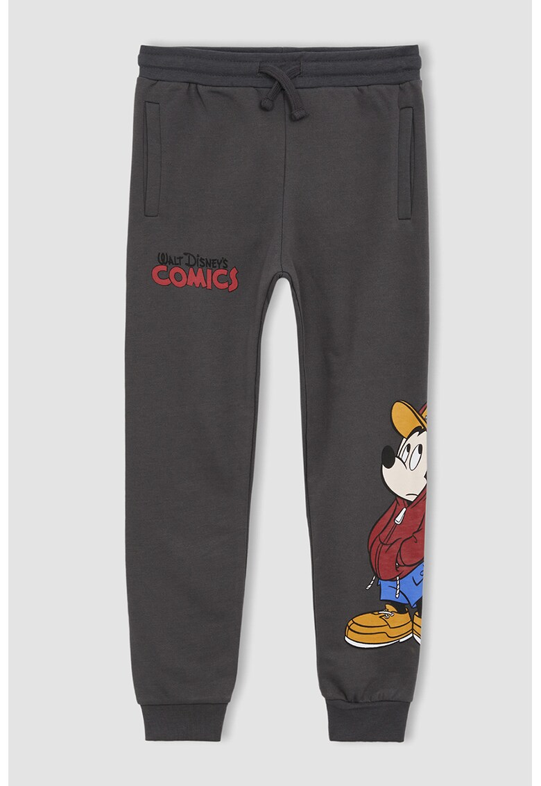 Pantaloni sport din amestec de bumbac cu imprimeu Mickey Mouse