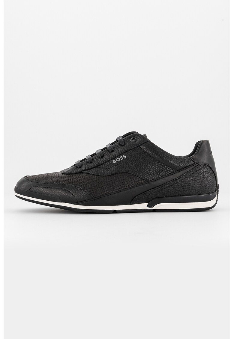 Pantofi sport de piele ecologica cu aspect texturat
