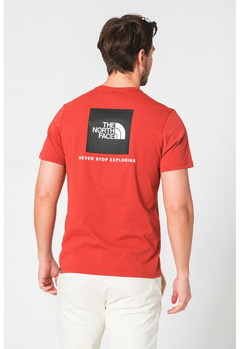 Памучна тениска Redbox с овално деколте и лого The North Face