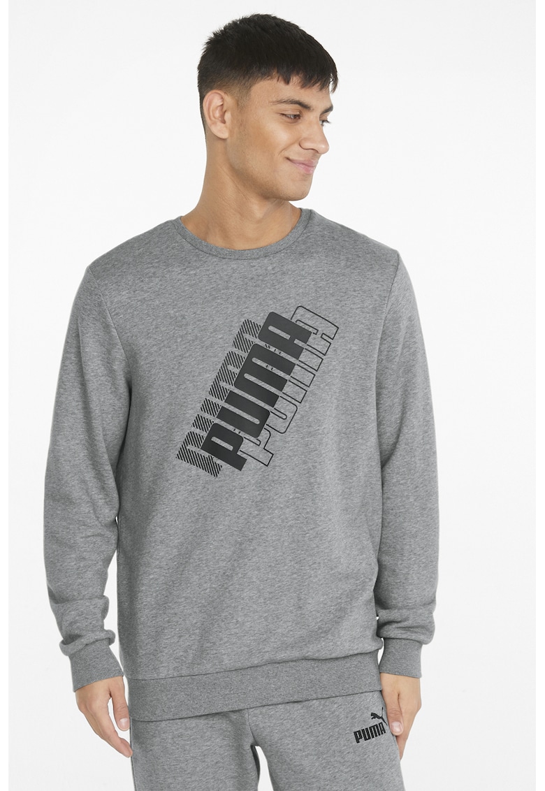 Bluza sport cu imprimeu logo Power