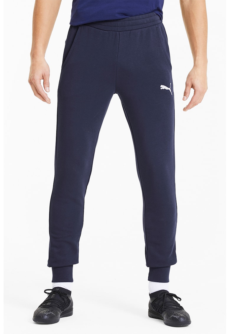 Pantaloni pentru fotbal Goal 23 - Alb/Bleumarin