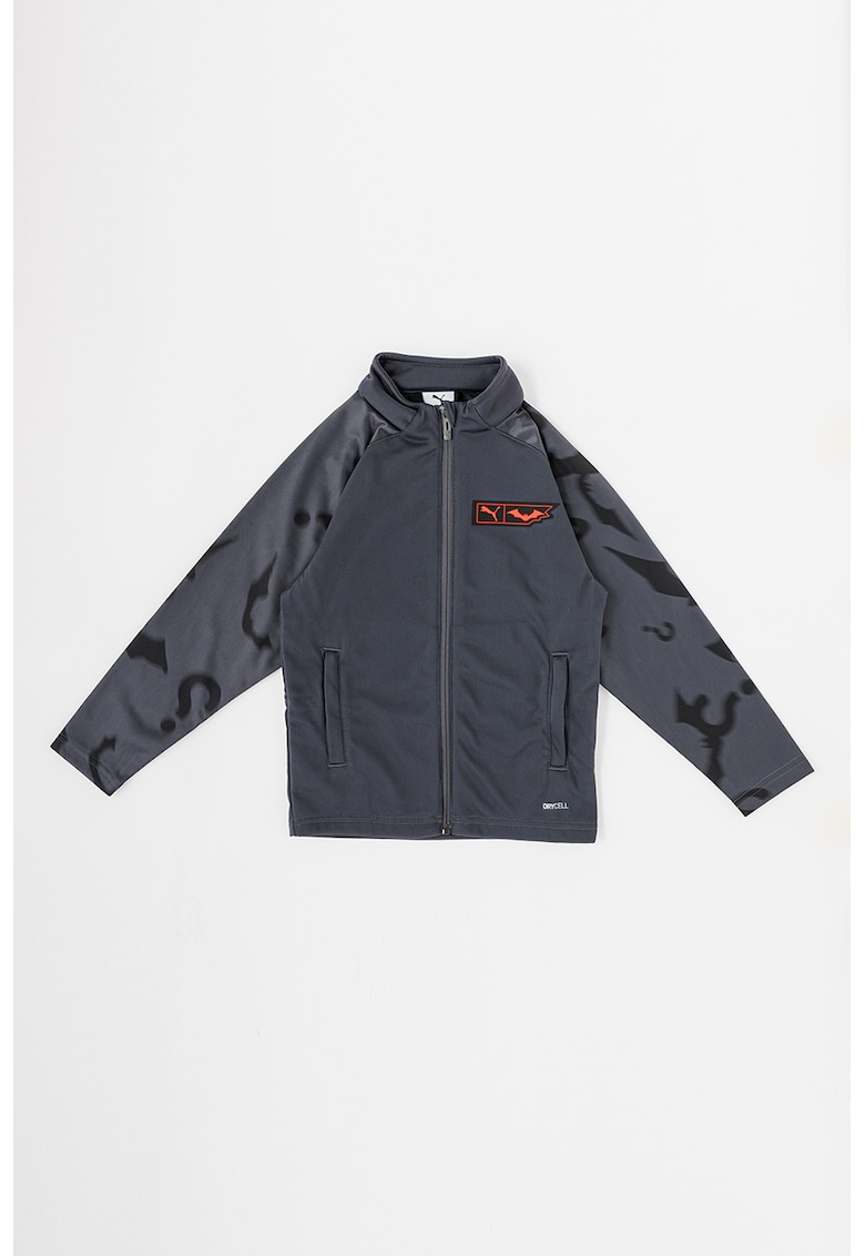 Jacheta cu fermoar si maneci raglan - pentru fotbal