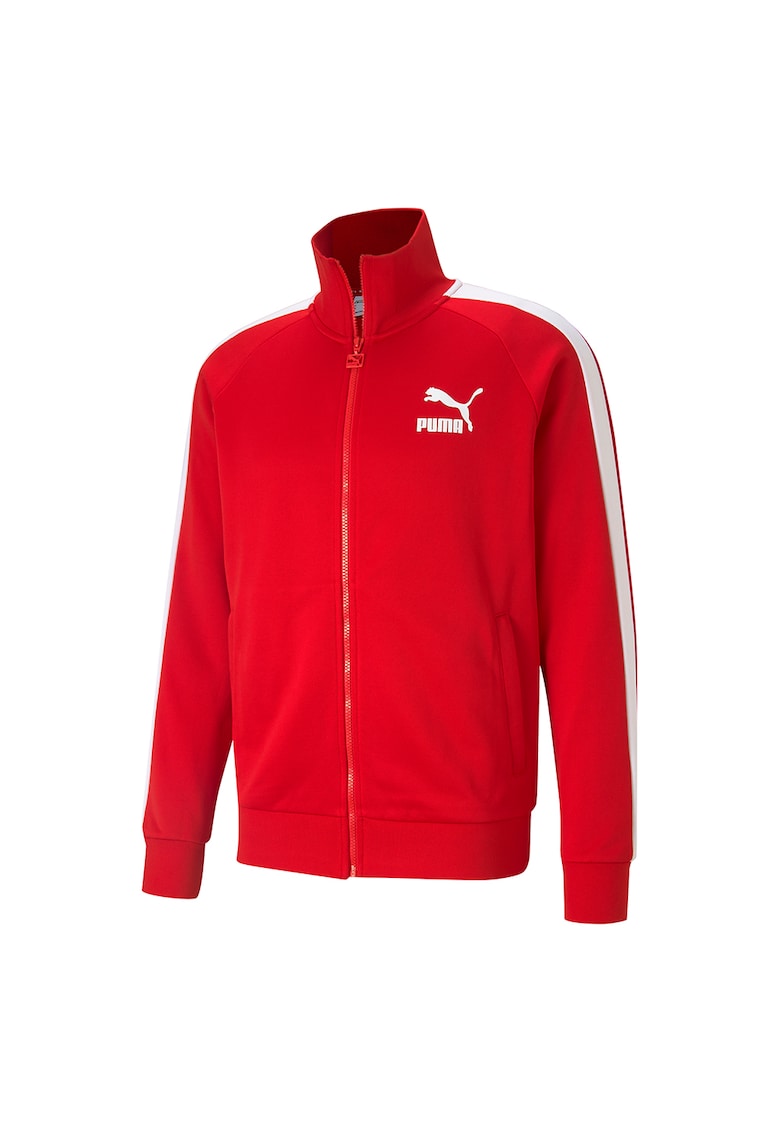 Bluza sport cu fermoar si maneci raglan Iconic T7 PT