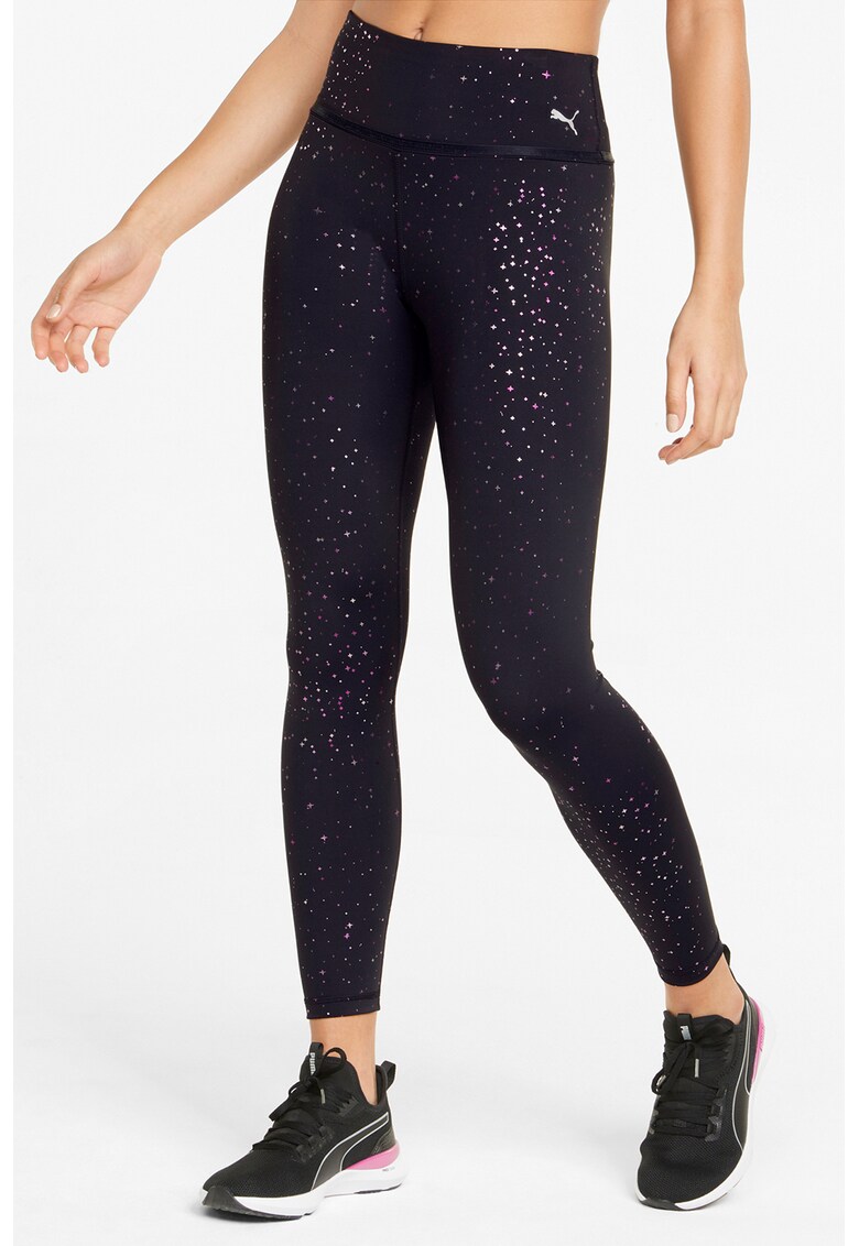 Colanti cu talie inalta si imprimeu - pentru fitness Stardust