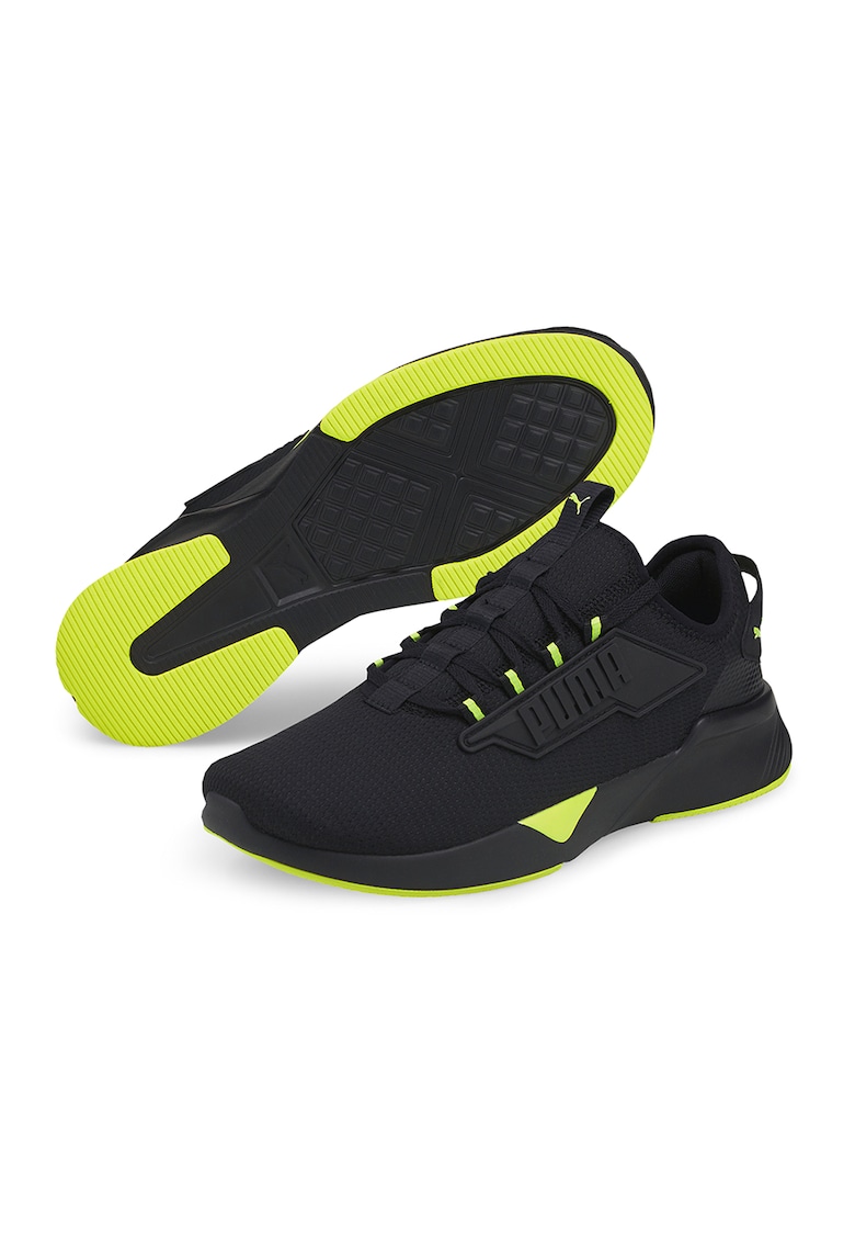 Pantofi unisex din material textil pentru alergare Retaliate 2 - Negru/Verde lime