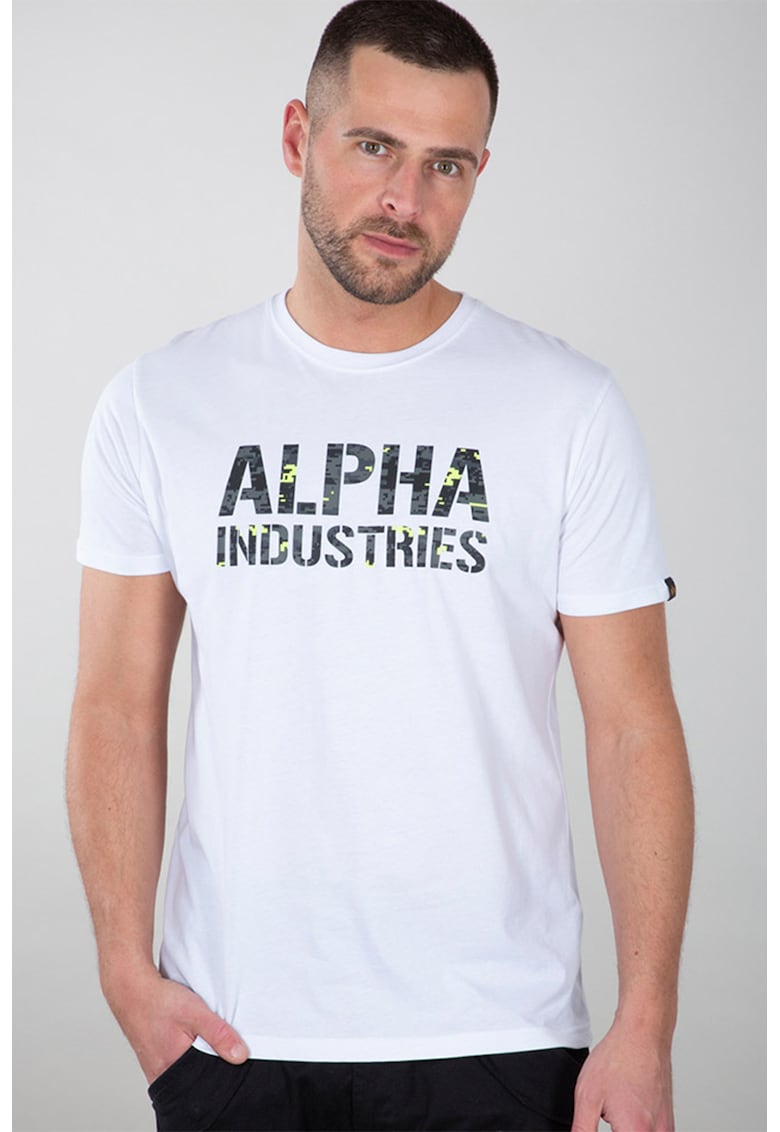 Памучна тениска с лого ALPHA INDUSTRIES