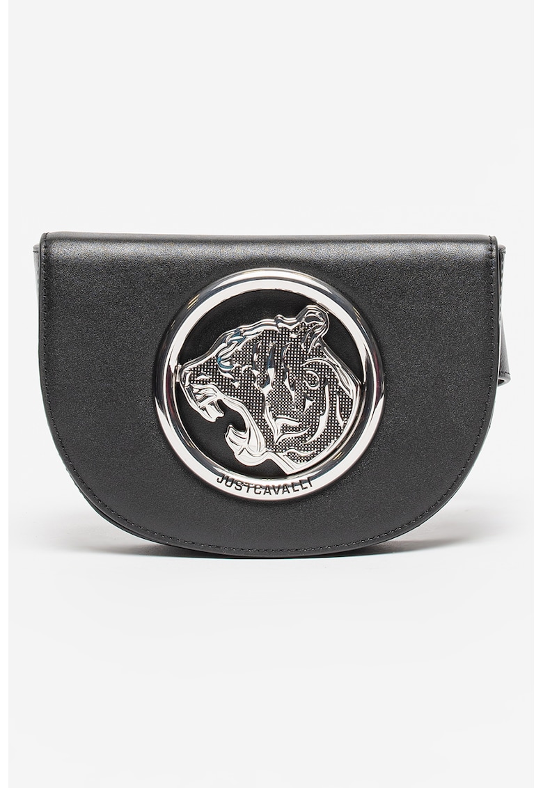 JUST CAVALLI Кожена чанта за кръста с лого за Жени JUST CAVALLI Кожена чанта за кръста с лого за Жени