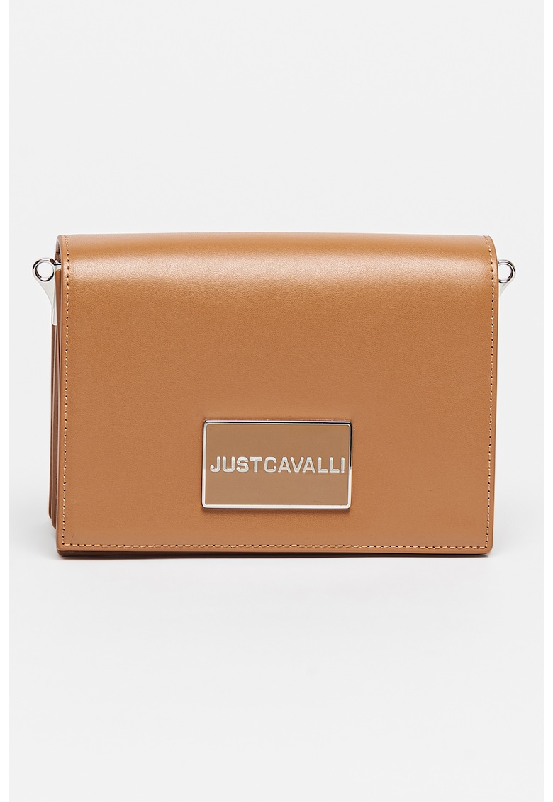 JUST CAVALLI Чанта през рамо от еко кожа с пришито лого за Жени JUST CAVALLI Чанта през рамо от еко кожа с пришито лого за Жени