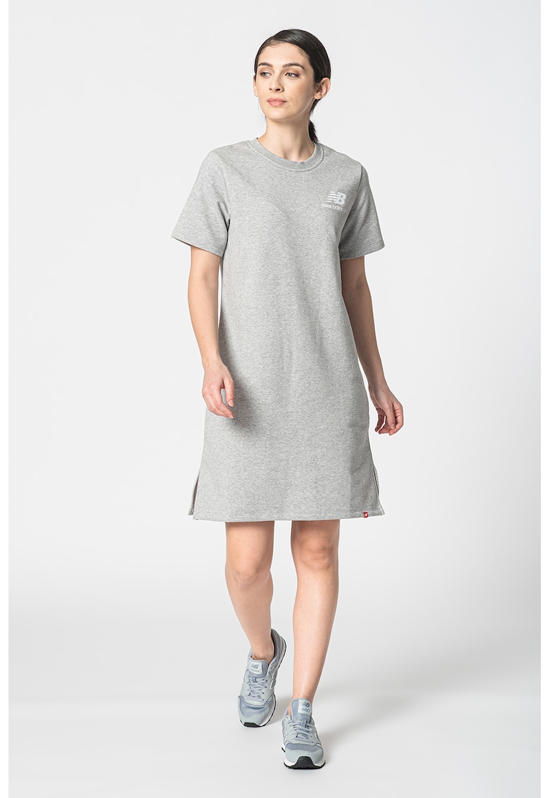 Rochie tip tricou cu slituri laterale Essentials