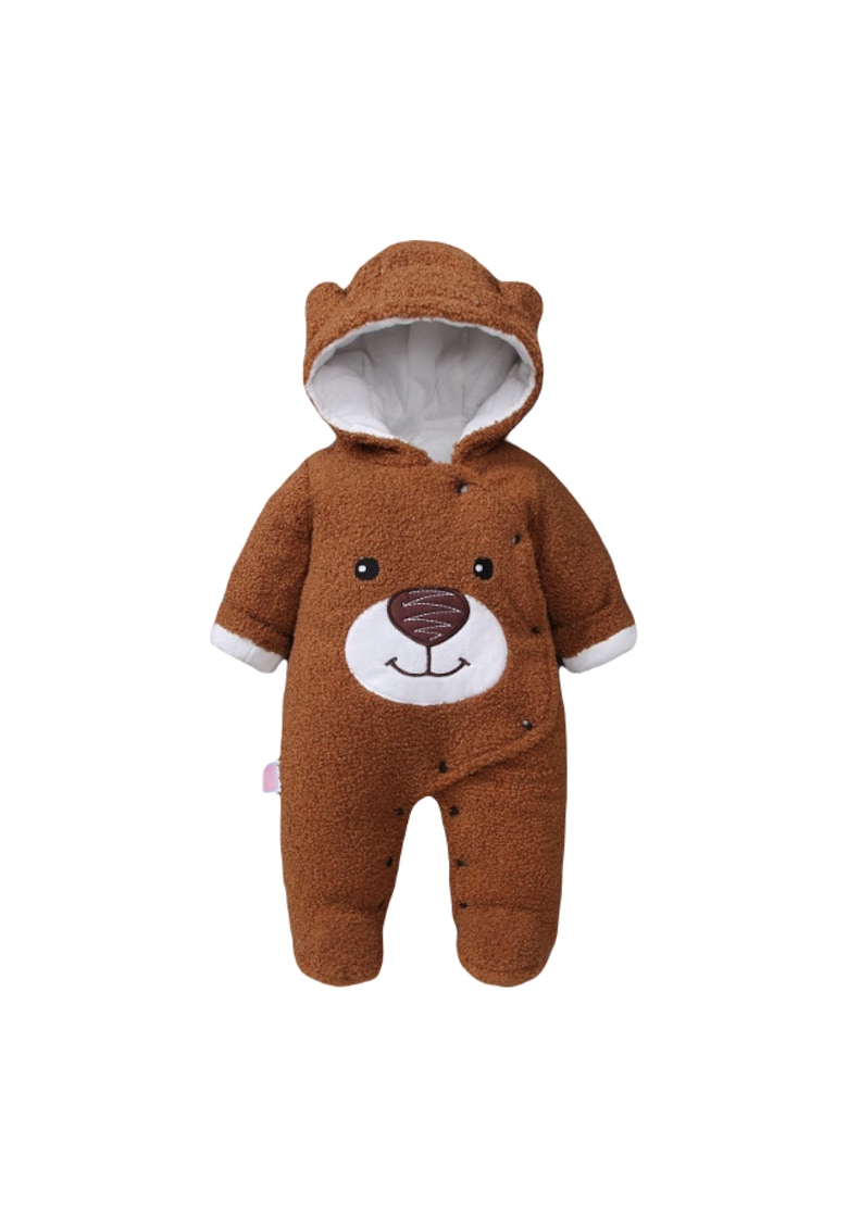 Combinezon Plusat - Teddy - Bumbac - Crem