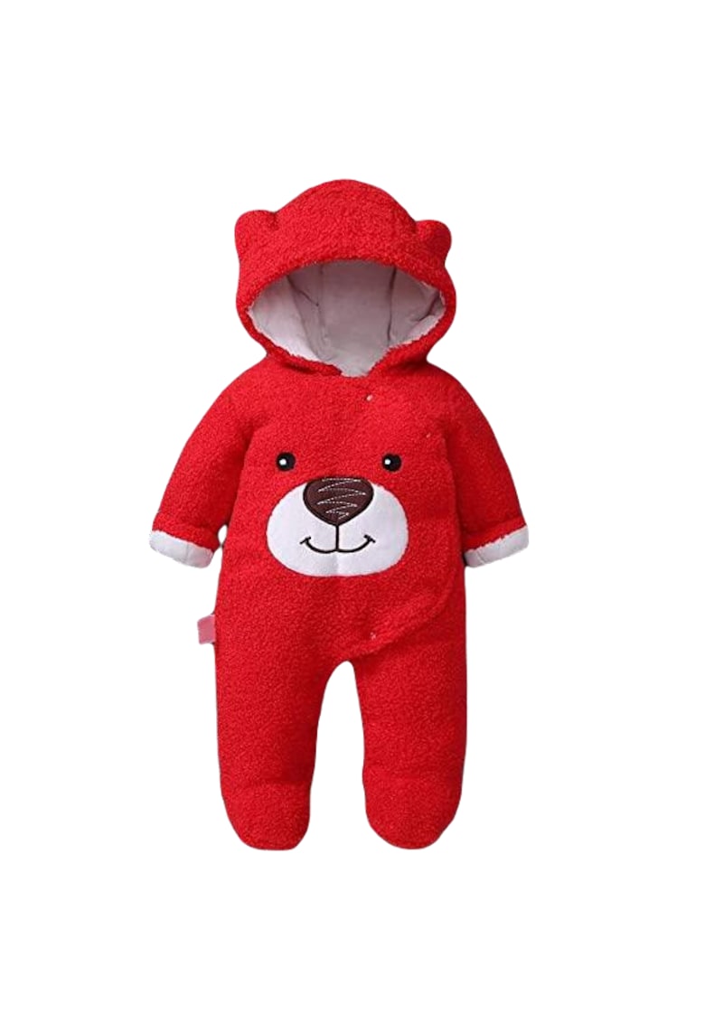 Combinezon Plusat - Teddy - Bumbac - Crem