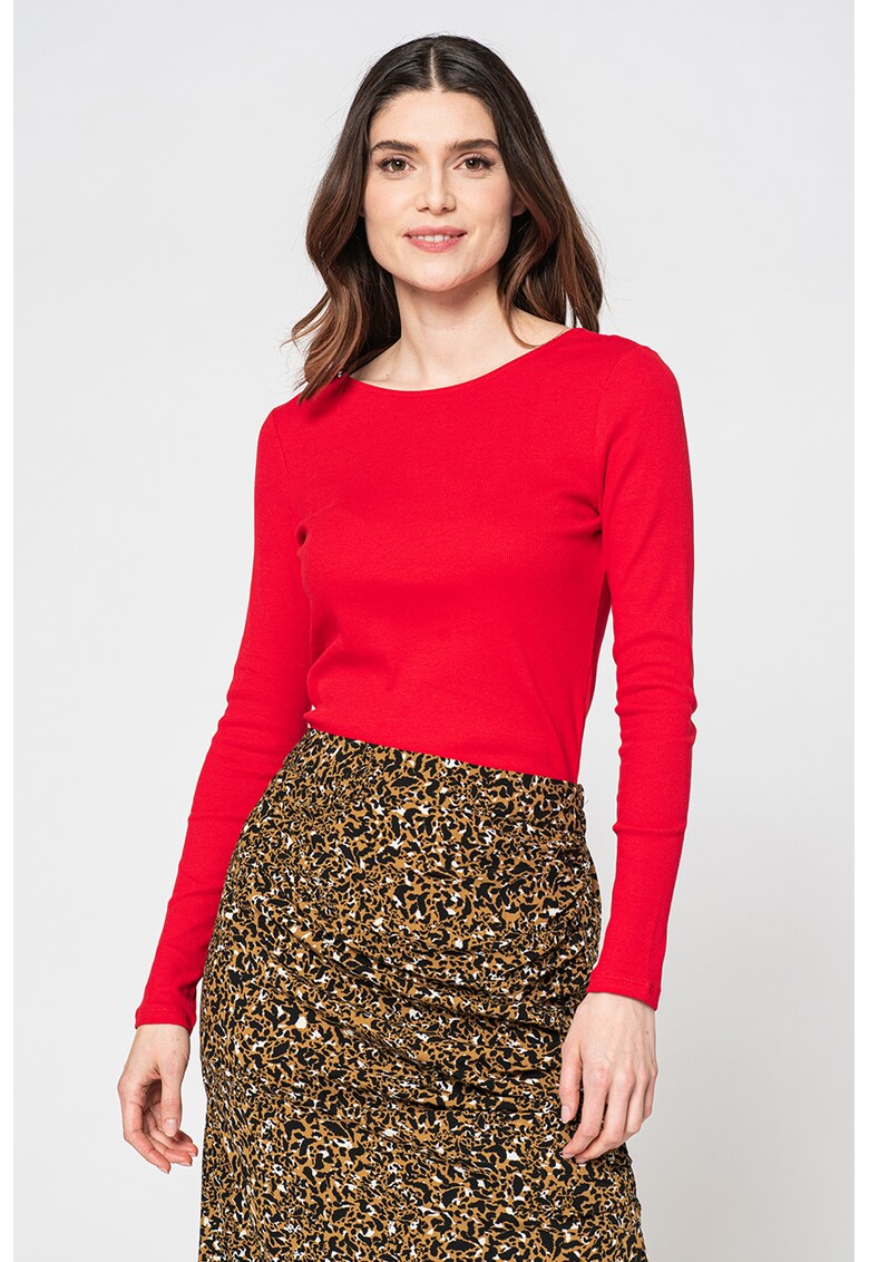 Bluza cu decolteu in U pe spate Newava