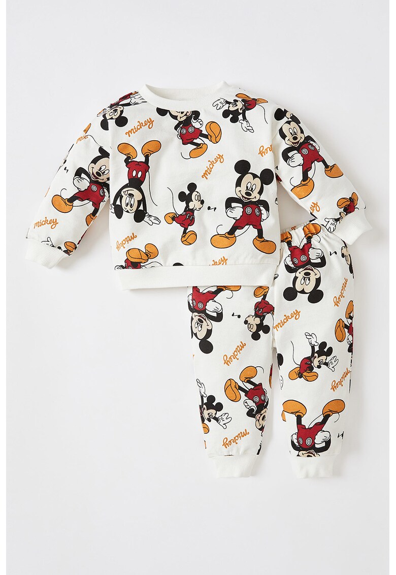 Set de bluza sport si pantaloni sport cu imprimeu Mickey Mouse - 2 piese
