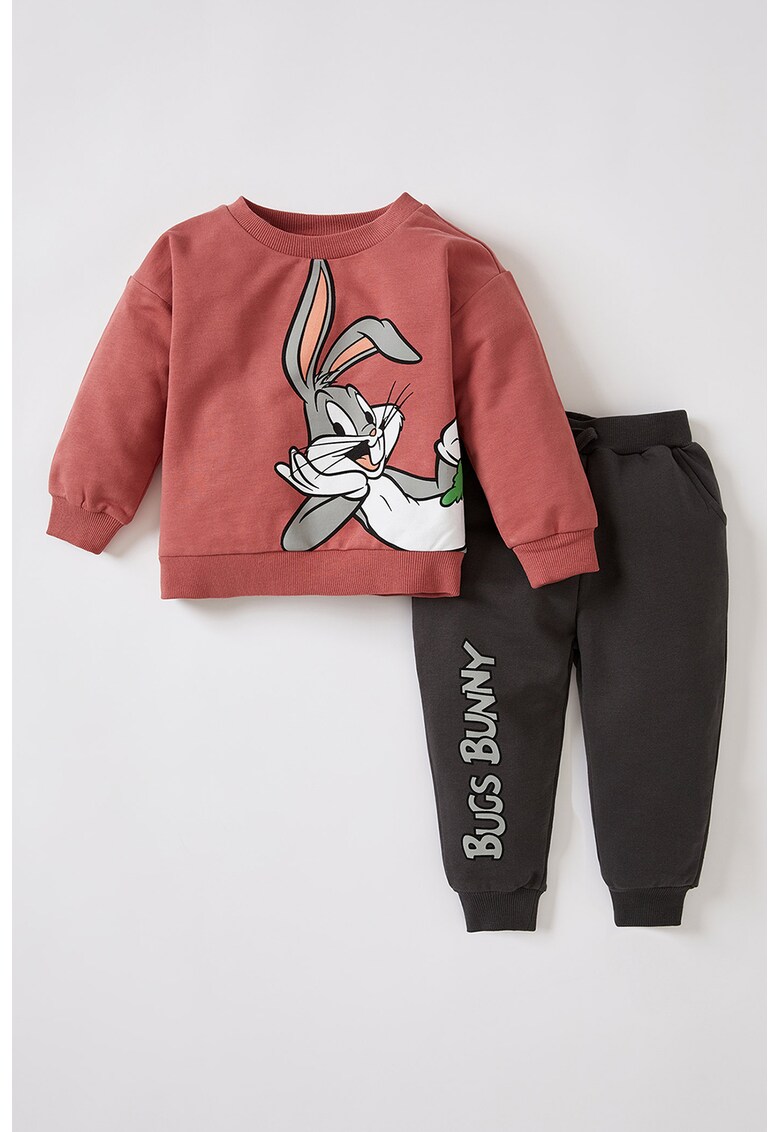 Set de pantaloni sport si bluza sport cu imprimeu Bugs Bunny - 2 piese