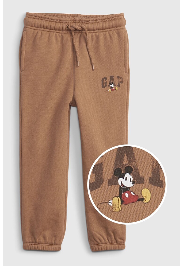 Pantaloni sport cu Mickey Mouse si logo