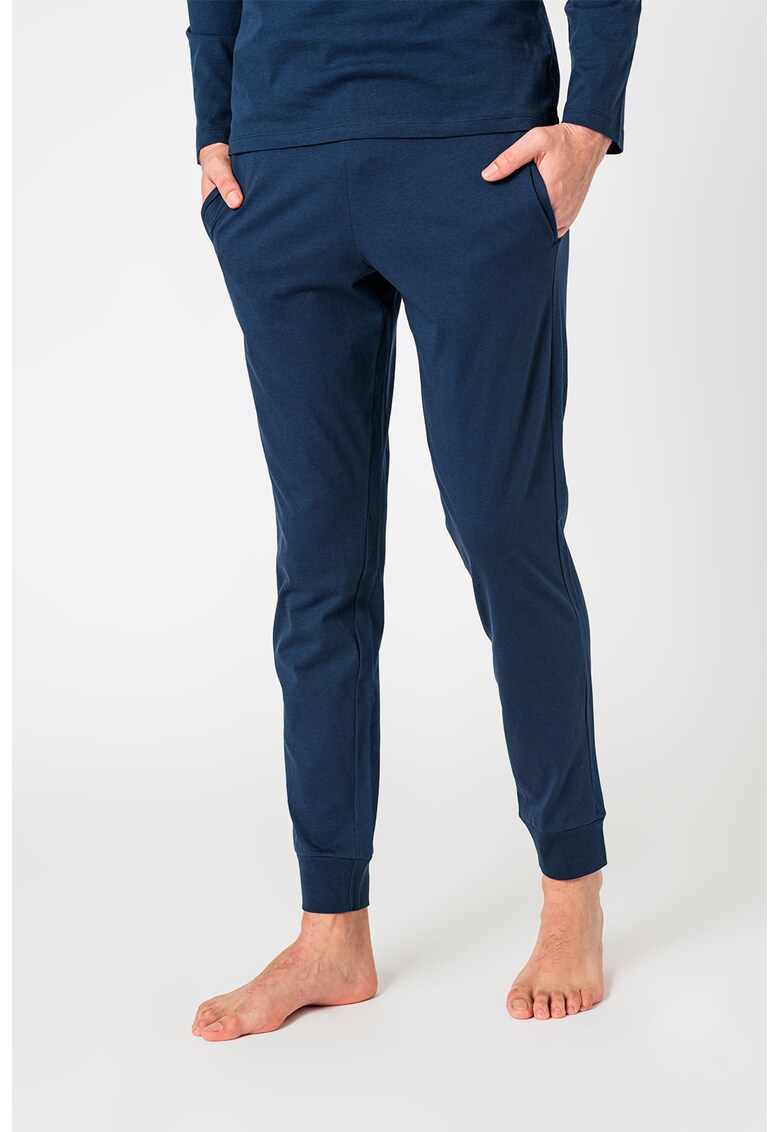 Pantaloni de pijama din bumbac cu banda logo fashiondays.ro