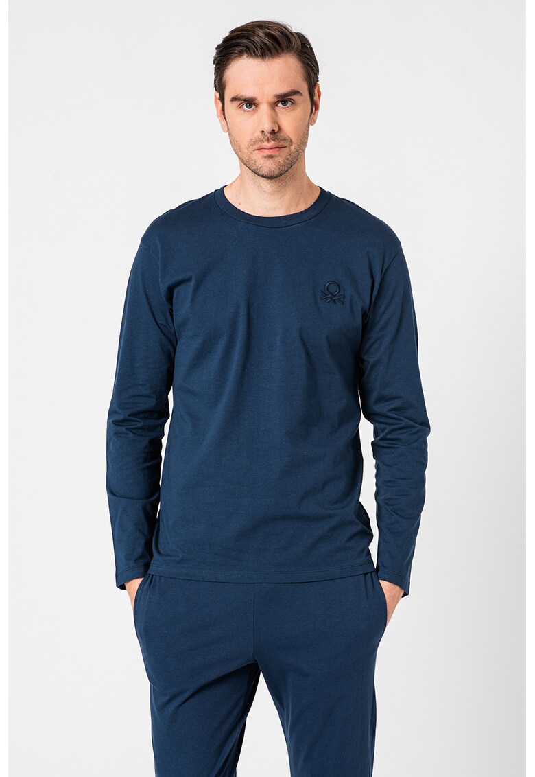 Bluza de pijama din bumbac cu logo fashiondays.ro fashiondays.ro