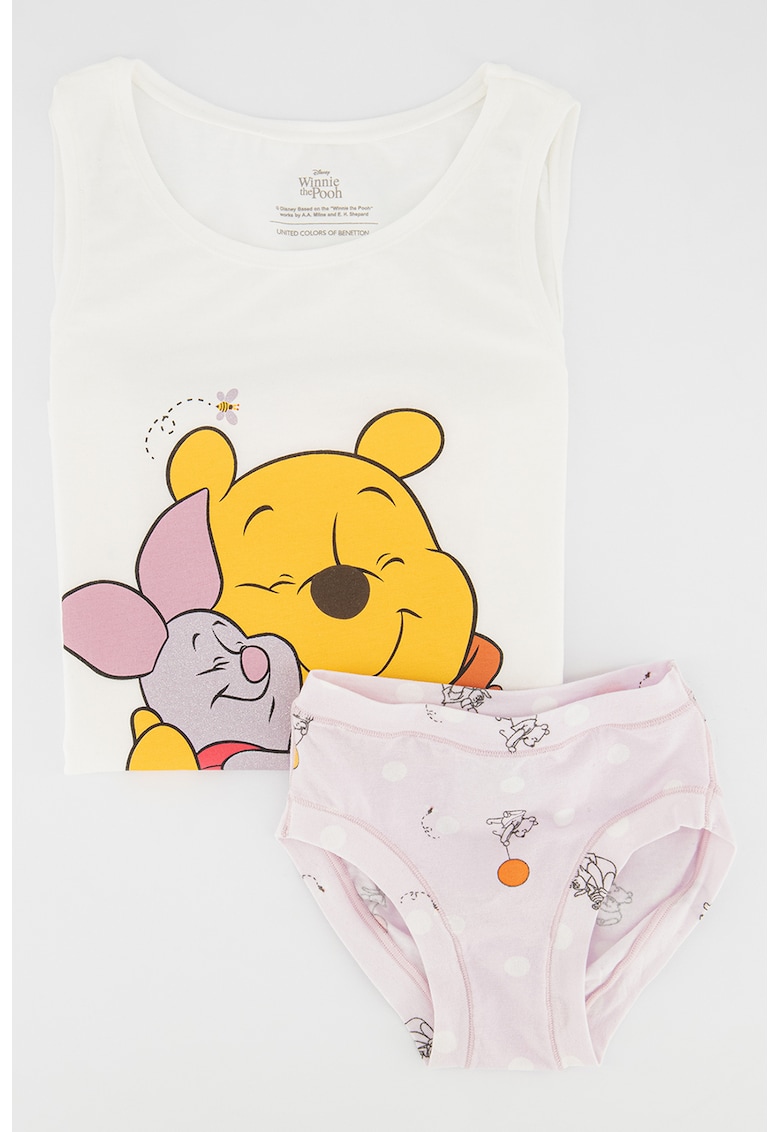 Set de top cu imprimeu si chiloti Winnie The Pooh Set de top cu imprimeu si chiloti Winnie The Pooh