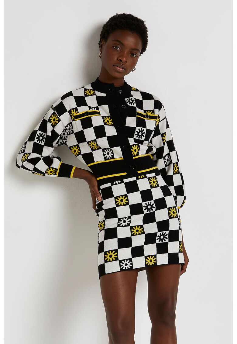 Късо яке бомбър на каре RIVER ISLAND