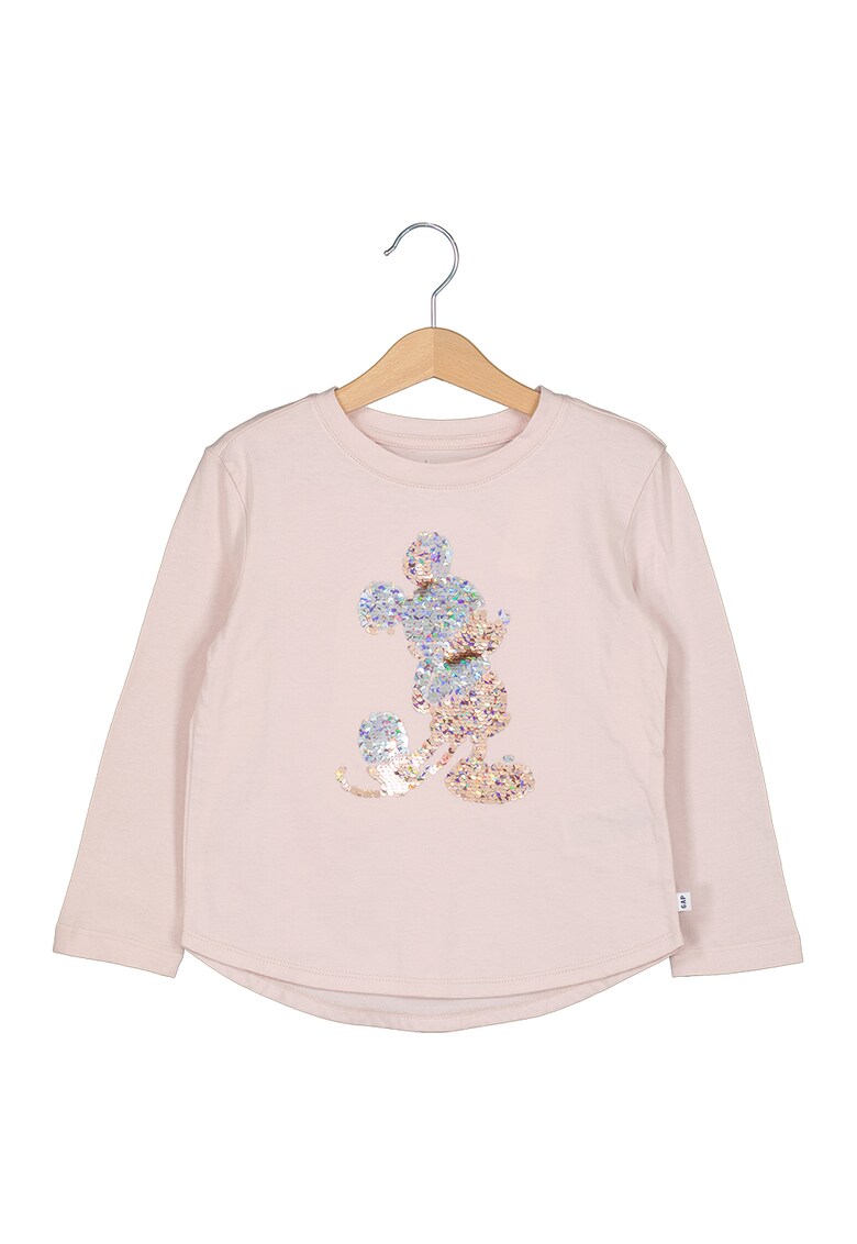 Bluza de bumbac organic cu model Micket Mouse cu paiete fashiondays.ro imagine lareducerisioferte.ro 2022
