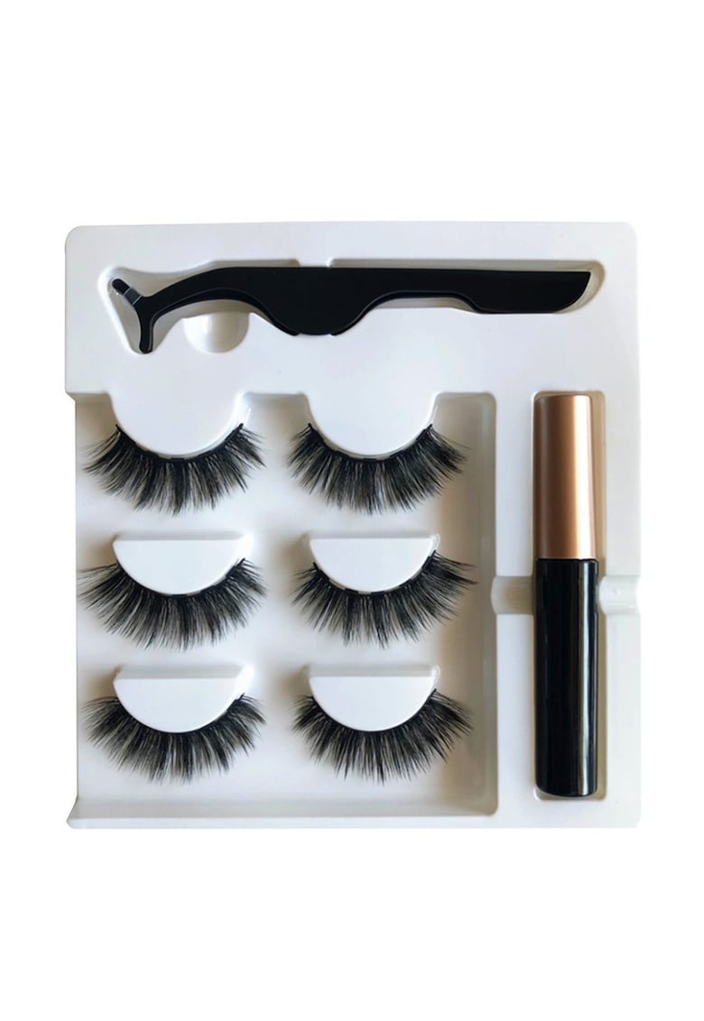 Set Gene False Magnetice -  Magnetic - Eyeliner Eyelash Suit - 24