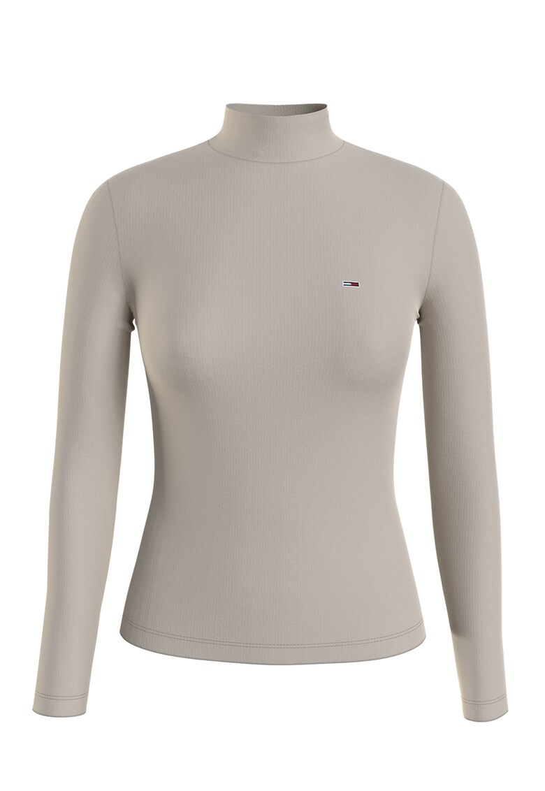 Рипсена блуза с яка Tommy Jeans