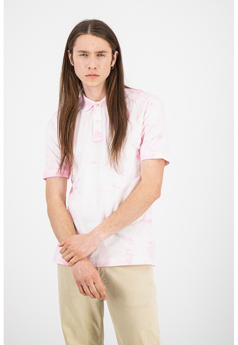 Tricou polo cu model tie-dye