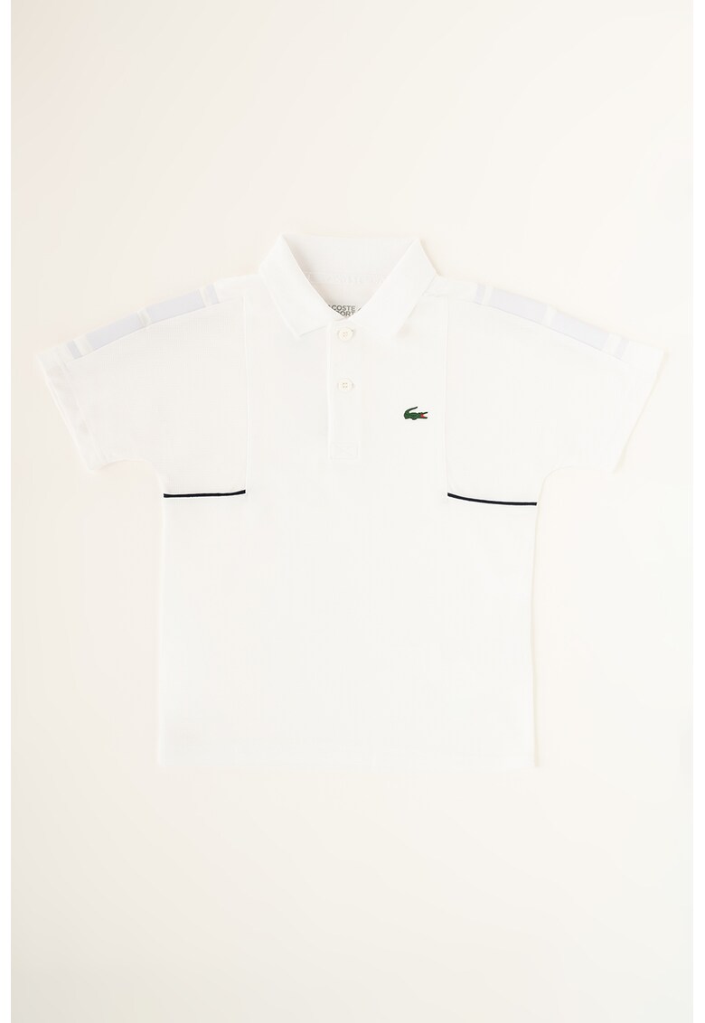 Дишаща тениска от пике с яка Lacoste