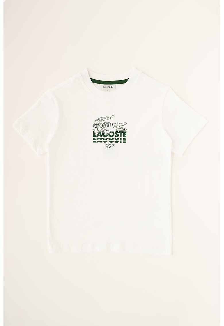 Памучна тениска на лога Lacoste