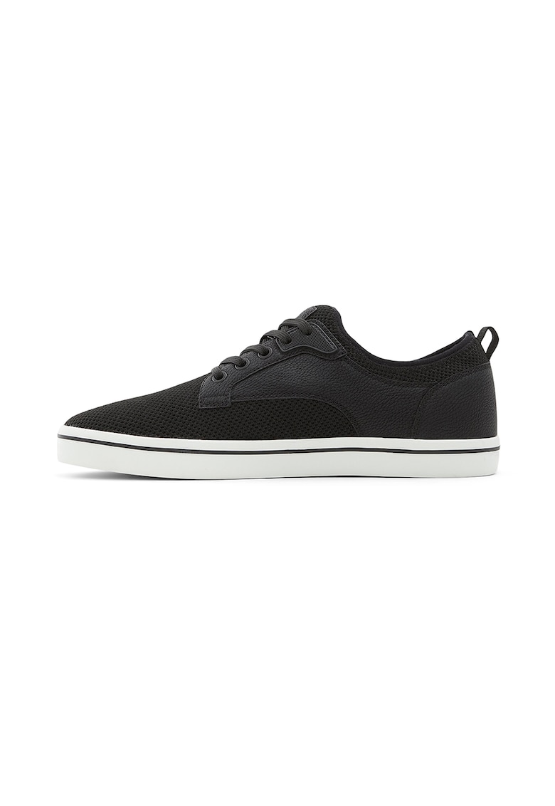 Pantofi sport low-top din piele ecologica cu segmente din plasa Gigo