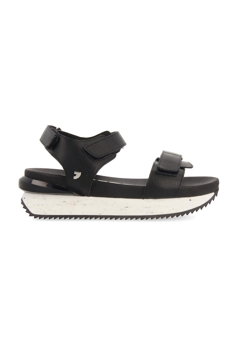 Sandale wedge de piele ecologica Goldona
