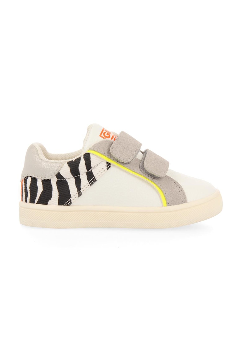 Pantofi sport cu inchidere velcro si detalii cu animal print Anahy