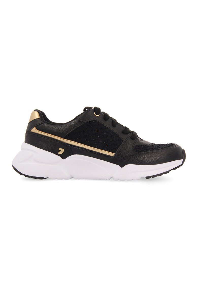 Pantofi sport din piele ecologica si material textil