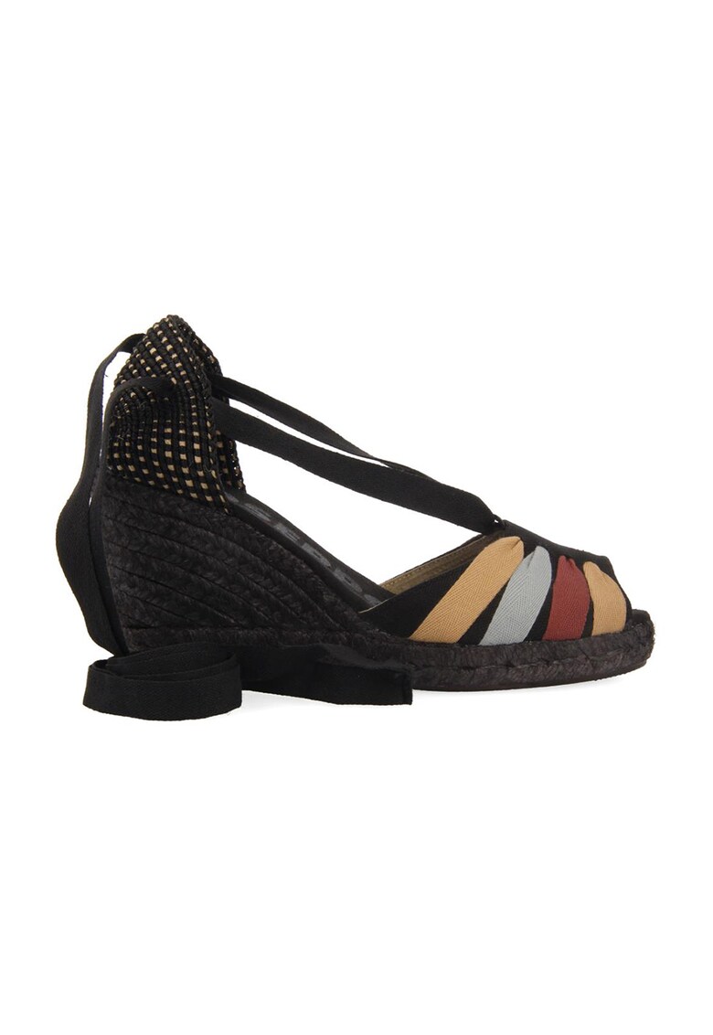 Sandale tip espadrile cu model colorblock Towanda colorblock Femei