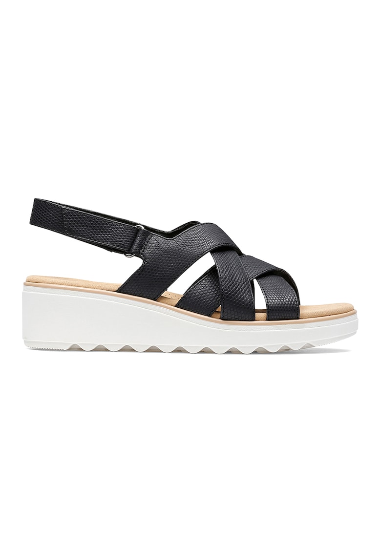 Sandale wedge de piele Jillian