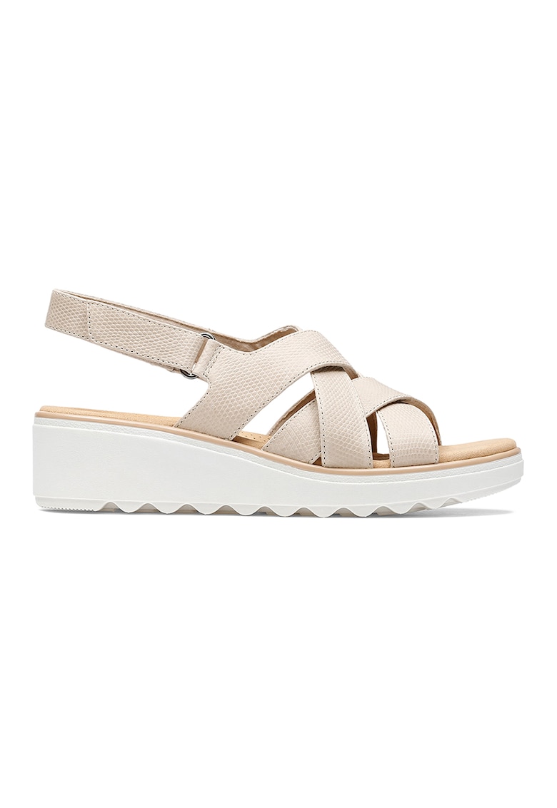 Sandale wedge de piele Jillian