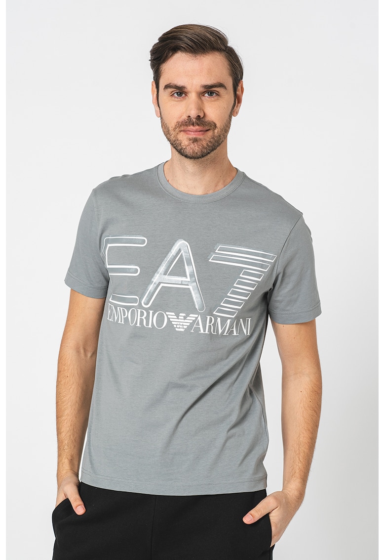 Tricou cu imprimeu logo EA7