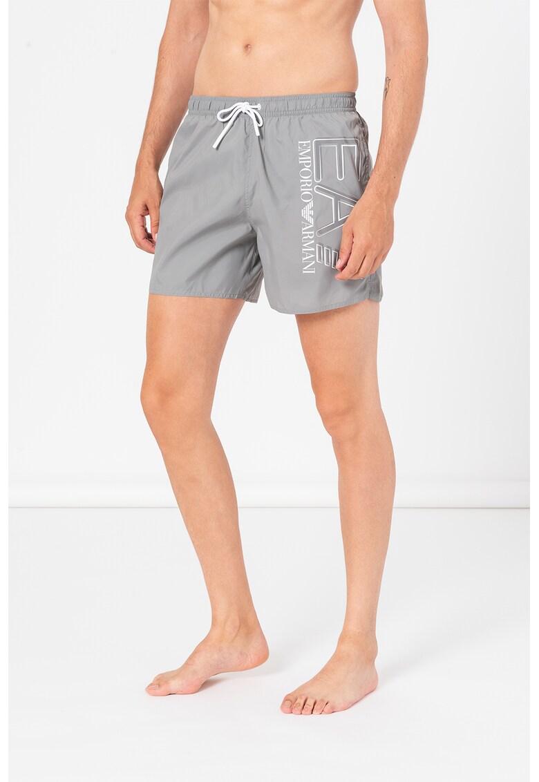 Pantaloni scurti de baie cu model logo supradimensionat Sea World Bărbaţi 2023-10-03