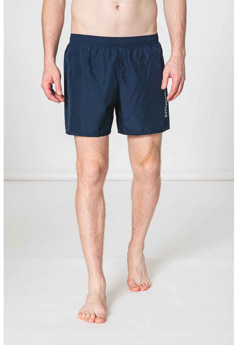 Pantaloni scurti de baie cu logo metalizat Sea World 2022 ❤️ Pret Super fashiondays imagine noua 2022
