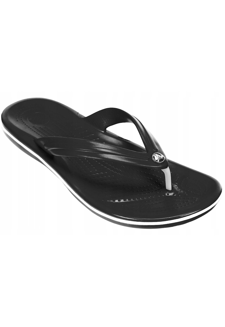 Flip-flops unisex Crocs Crocband™ Flip alb-negru 11033-001