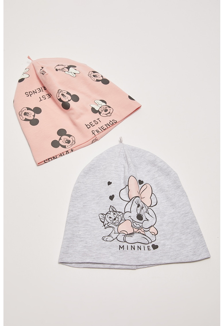 Set de caciuli cu imprimeu Minnie Mouse - 2 piese