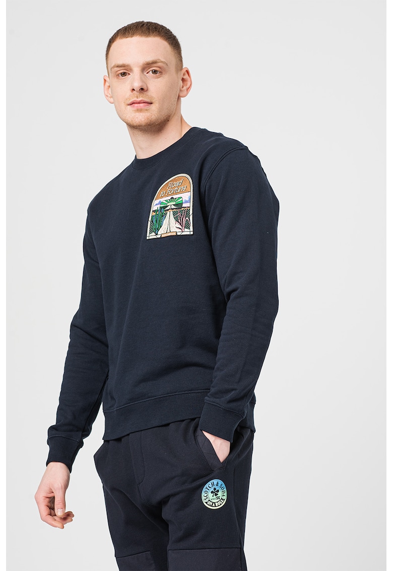 Суитшърт от органичен памук с бродерия Scotch Soda
