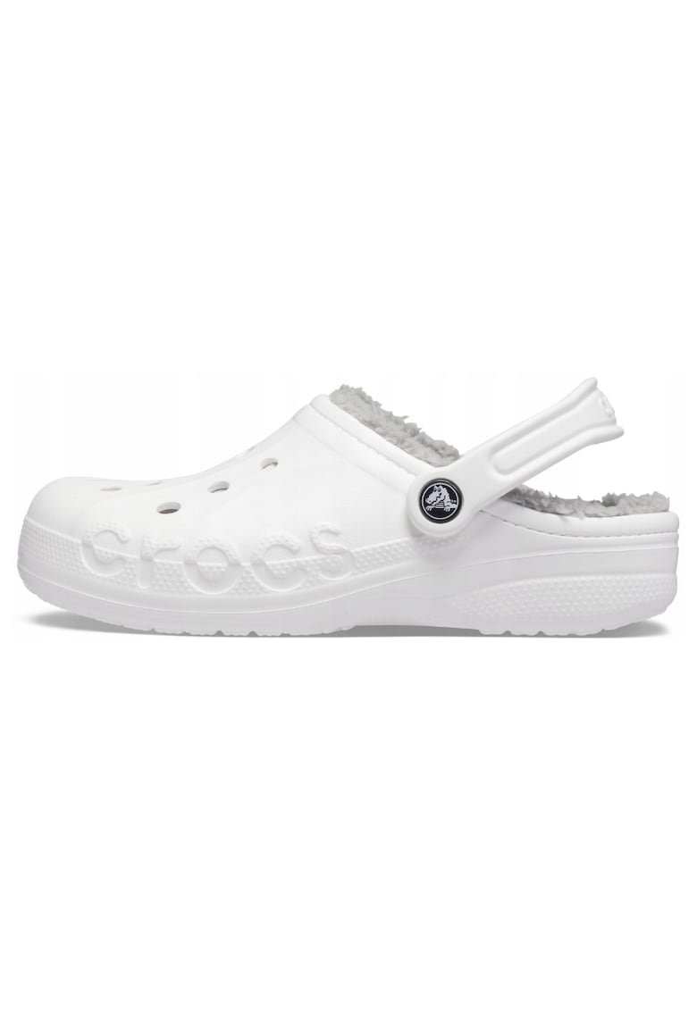 Papuci - Sintetic - Model Baya Lined Clog - Imblaniti - Alb
