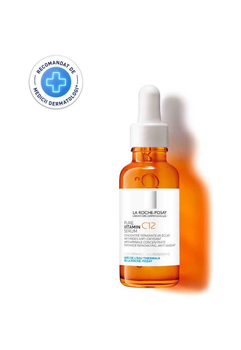 Ser antirid si anti-oxidant cu Vitamina C 12 pura  pentru ten sensibil - lipsit de luminozitate - 30 ml