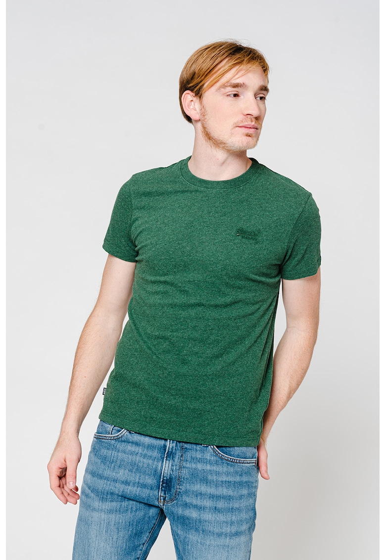 Тениска Vintage с овално деколте и лого SUPERDRY