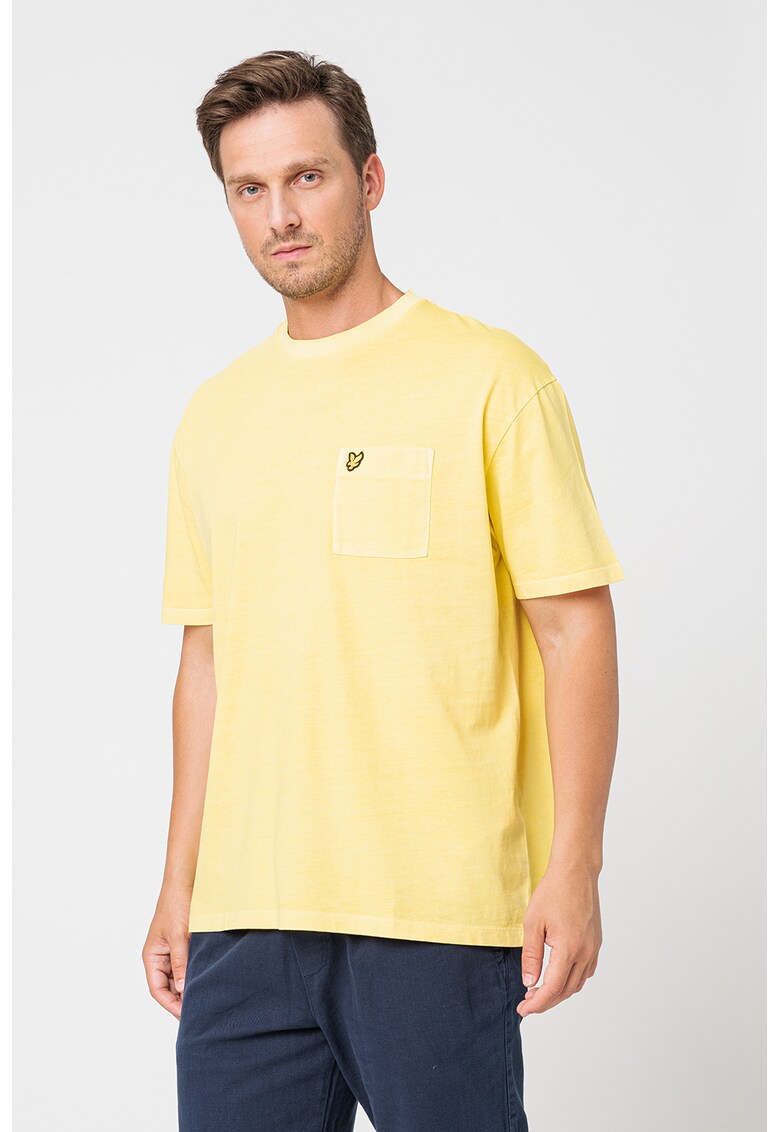 Памучна тениска с джоб на гърдите Lyle Scott