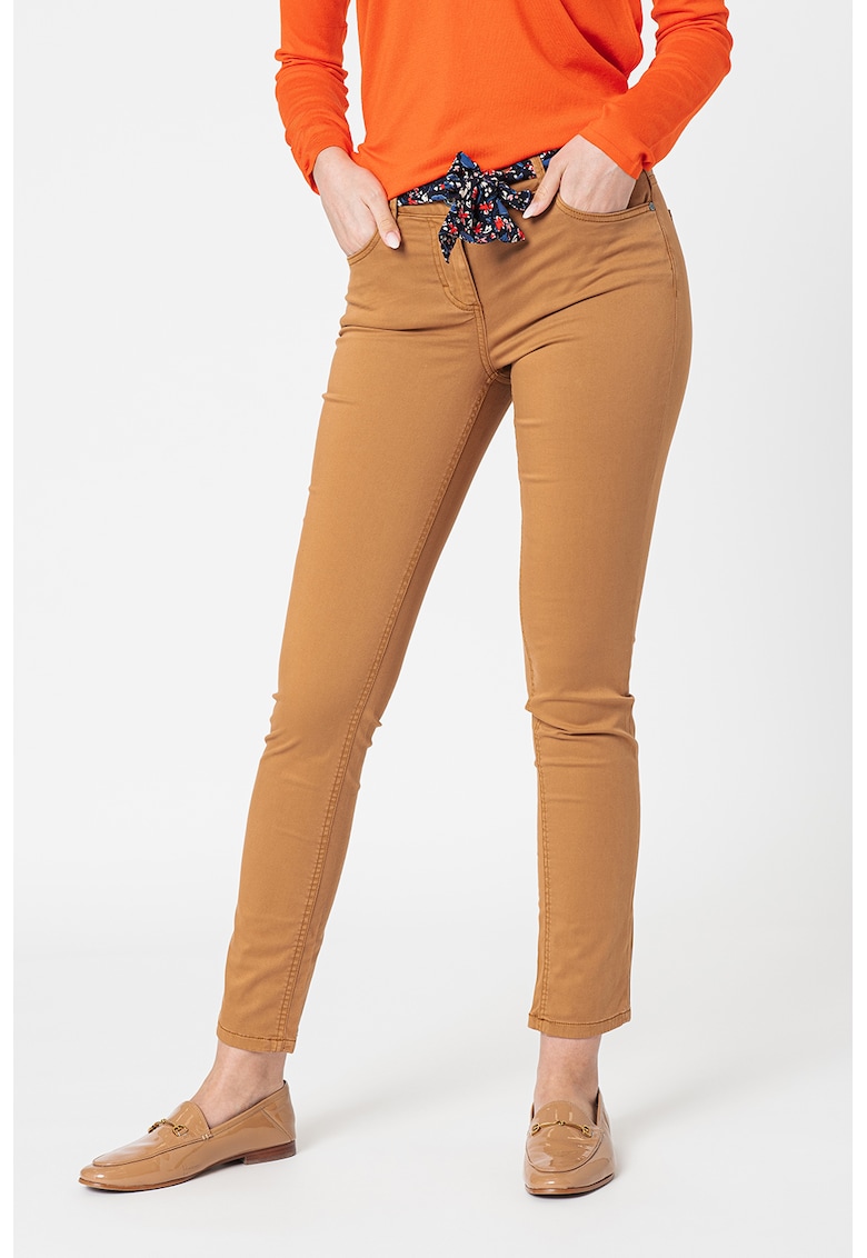 Pantaloni slim fit cu cordon in talie Alexa fashiondays.ro